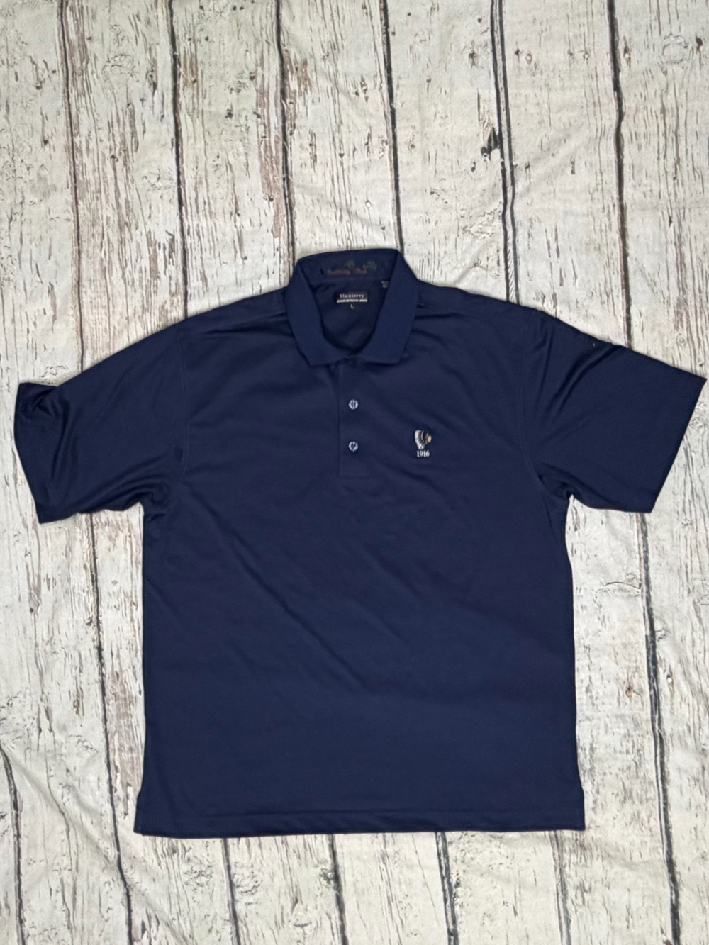 Monterey Club Blue Polo Golf Sports Athletic Tennis Preppy Shirt Men's